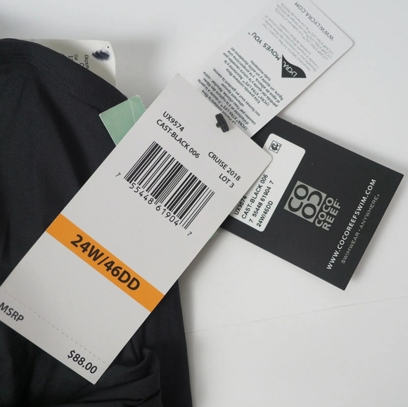 Coco Reef Plus Size Dreamweaver High Neck Wrap Bra Sized Tankini SET 24W / 46DD - Picture 11 of 12